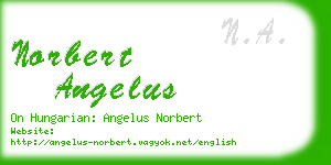 norbert angelus business card